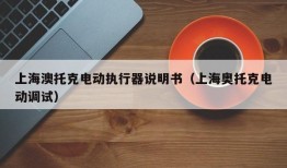 上海澳托克电动执行器说明书（上海奥托克电动调试）